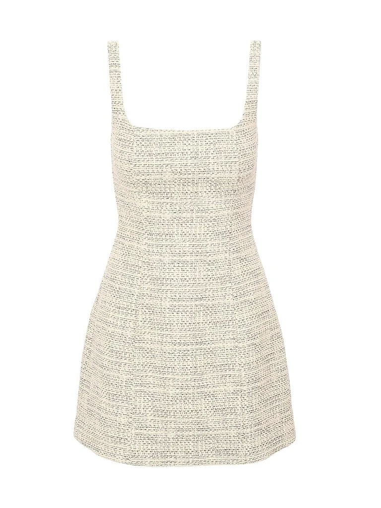 Staud Edie Squareneck Tweed Minidress 1