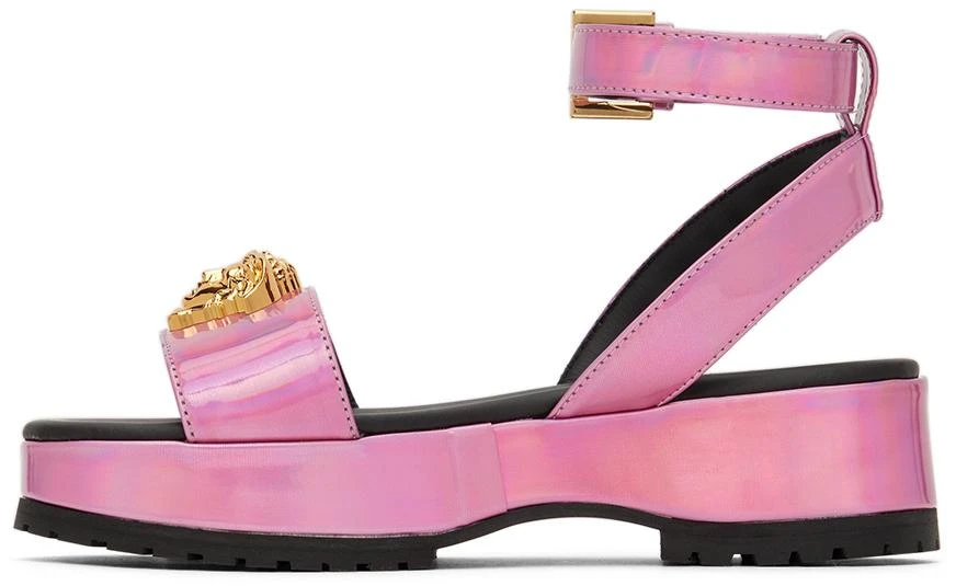 Versace Kids Pink 
La Medusa
 Platform Sandals 3