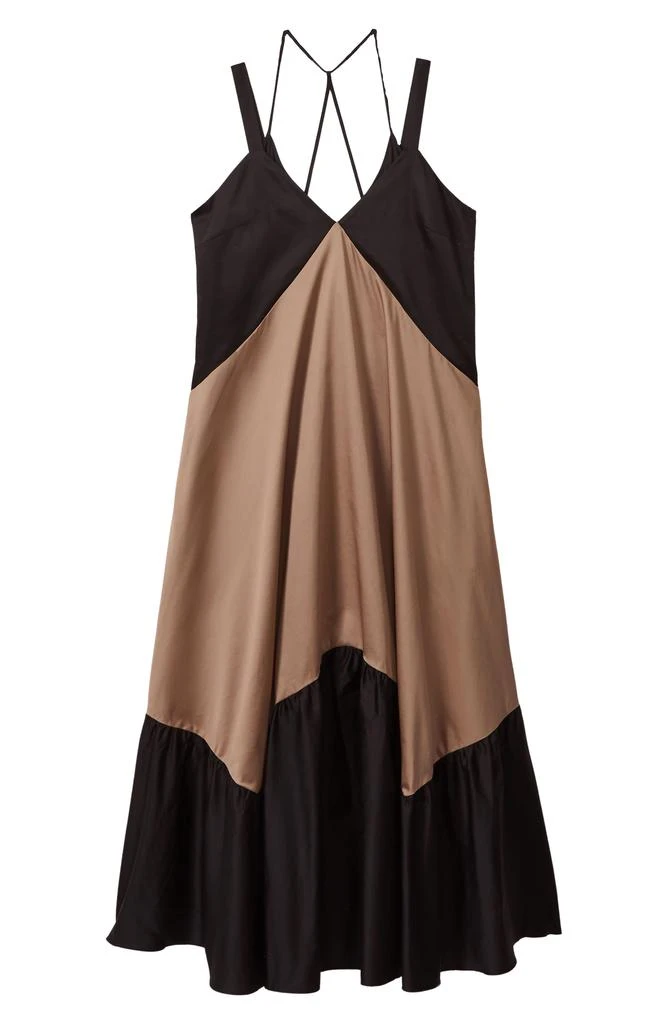 REISS Natalia Colorblock Cotton Maxi Dress 4
