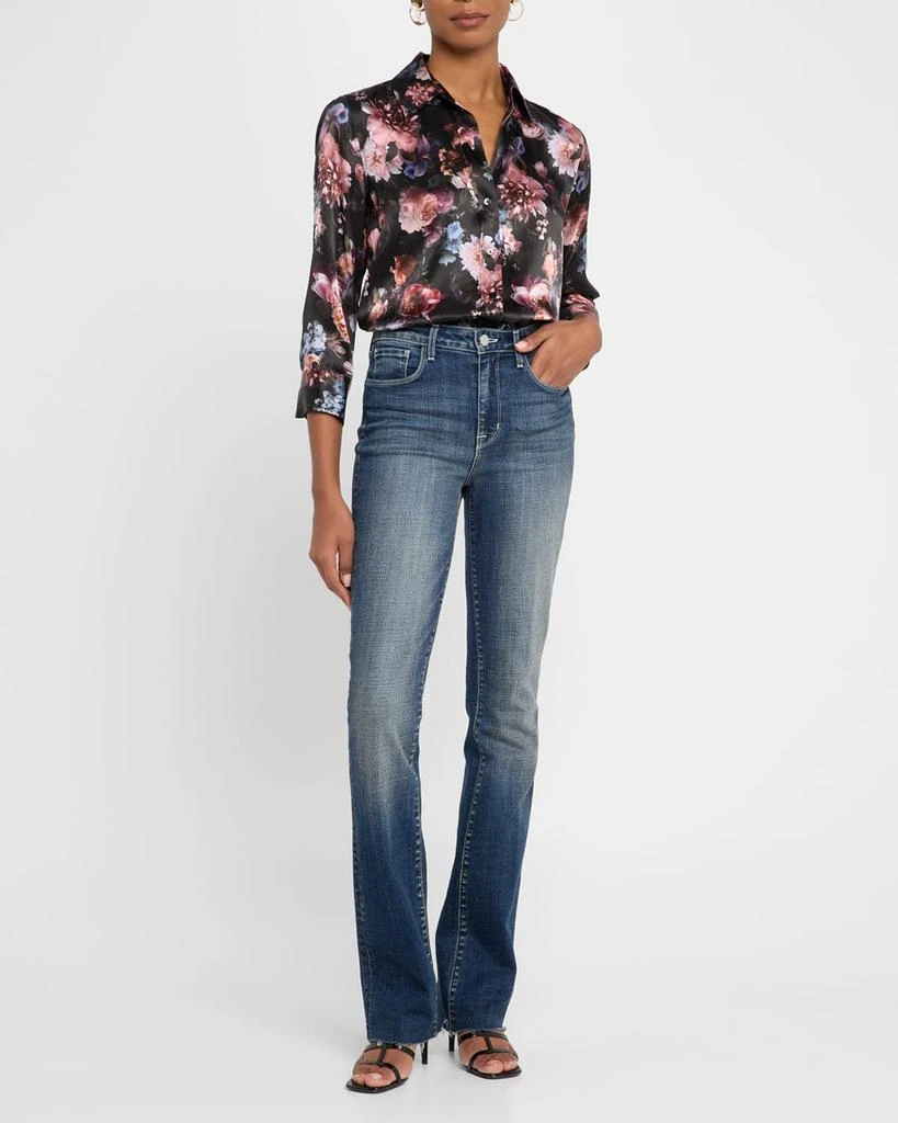 L'Agence Dani Floral Silk Blouse 2
