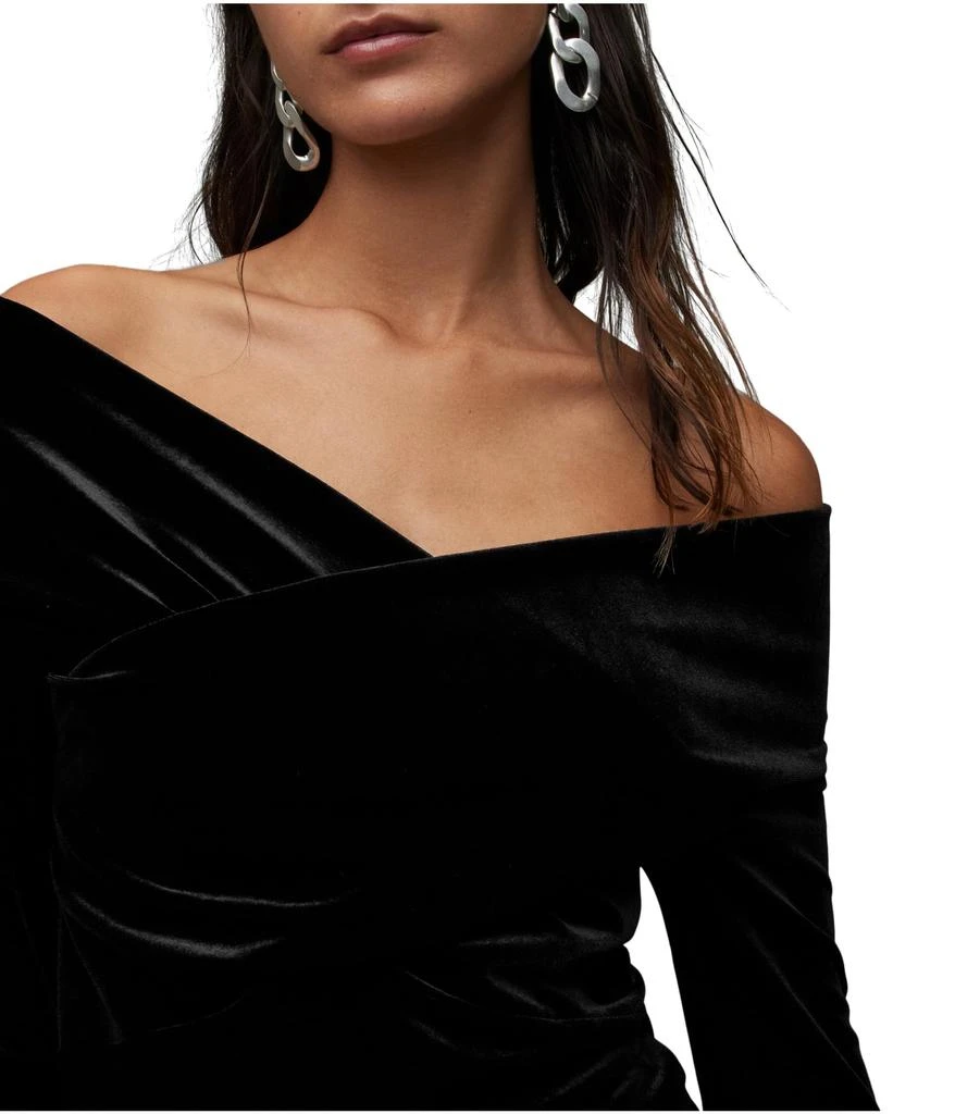 ALL SAINTS Delta Velvet Top 3