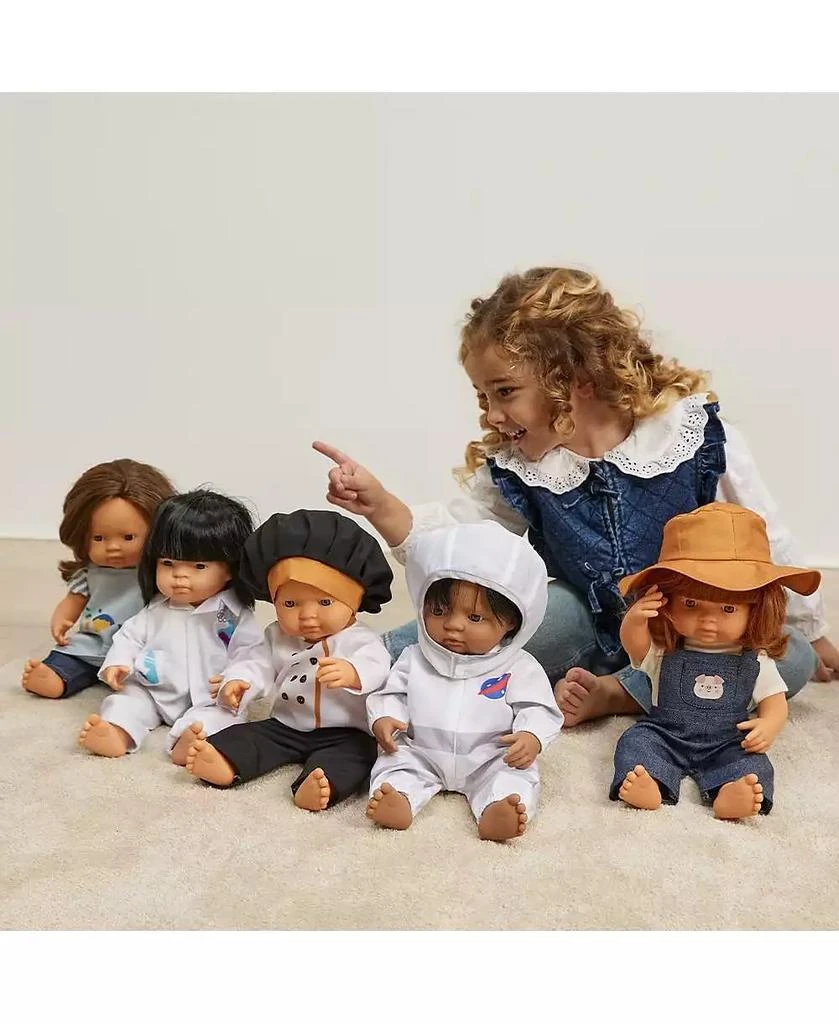 MINILAND Careers Collection - Farmer Doll Outfit with Overalls
Hat for 15" Baby Dolls 6