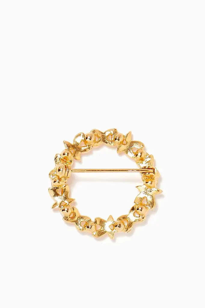 Susan Caplan Vintage 1980s vintage faux pearl wreath brooch 2
