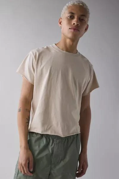 Urban Renewal ReMADE By UO Boxy Cropped Raw Cut Tee 1