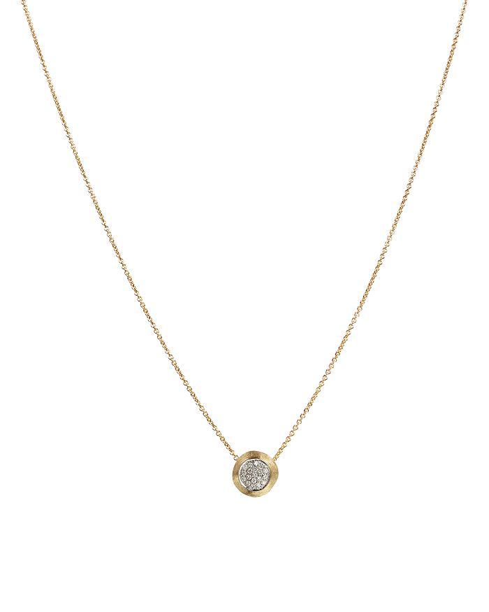 Marco Bicego 18K Yellow Gold Delicati Pendant Necklace with Diamonds, 16.5"