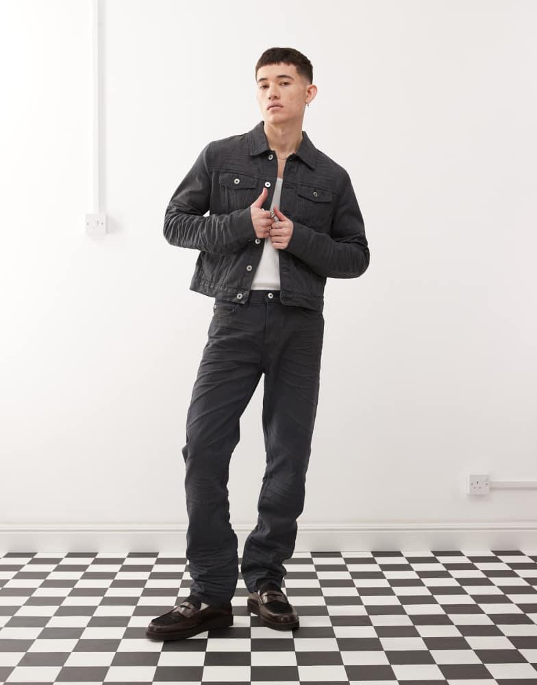 Cheap Monday Cheap Monday x Landon Barker Issue slim leg rigid coated jeans in black