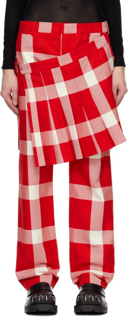 Charles Jeffrey Loverboy Red Skouser Trousers 1