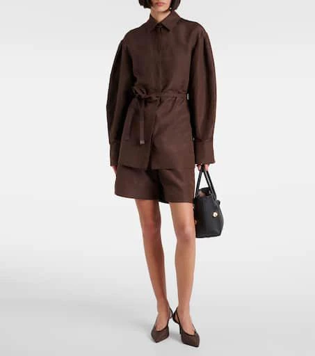 Max Mara Quebec linen and silk shorts 2