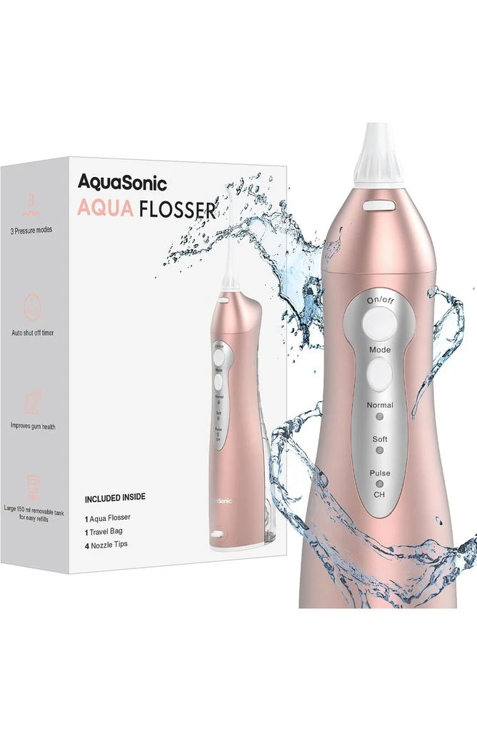 AquaSonic Vibe Series Ultra-Whitening Toothbrush & Aqua Flosser Set 9
