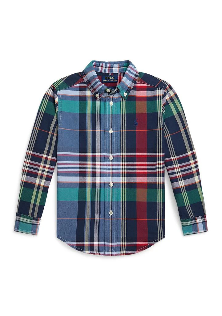 Ralph Lauren Boys 2-7 Plaid Cotton Oxford Shirt