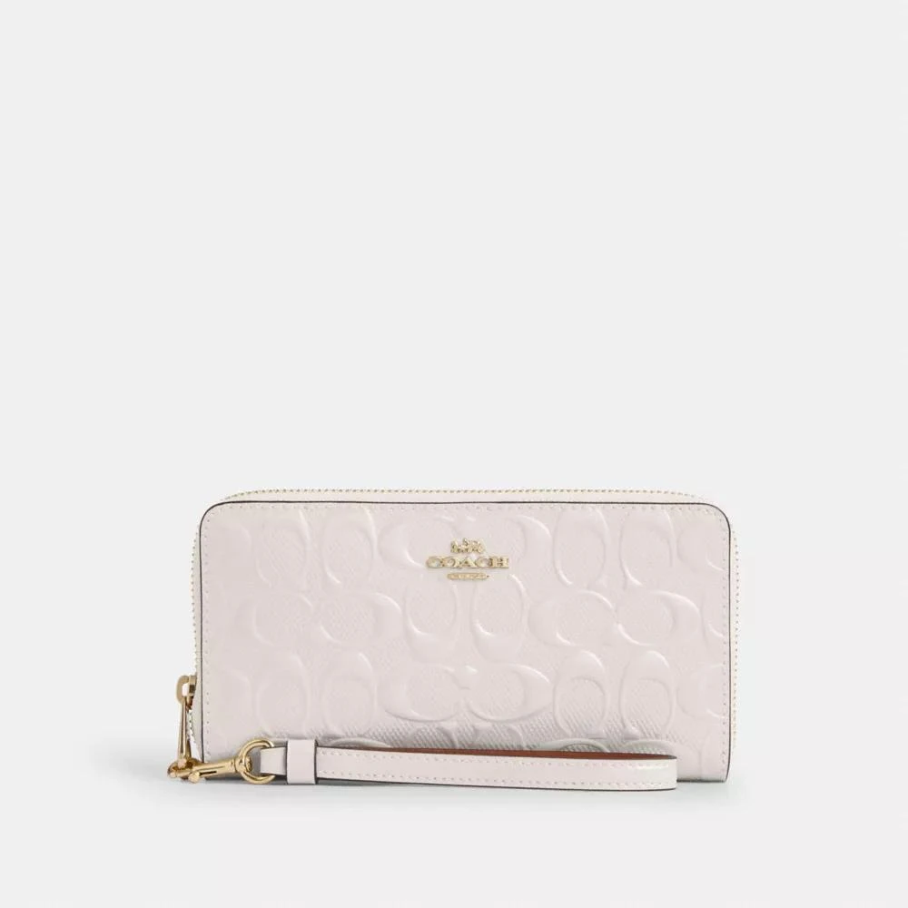 Coach Long Zip Around Wallet In Signature Leather 1