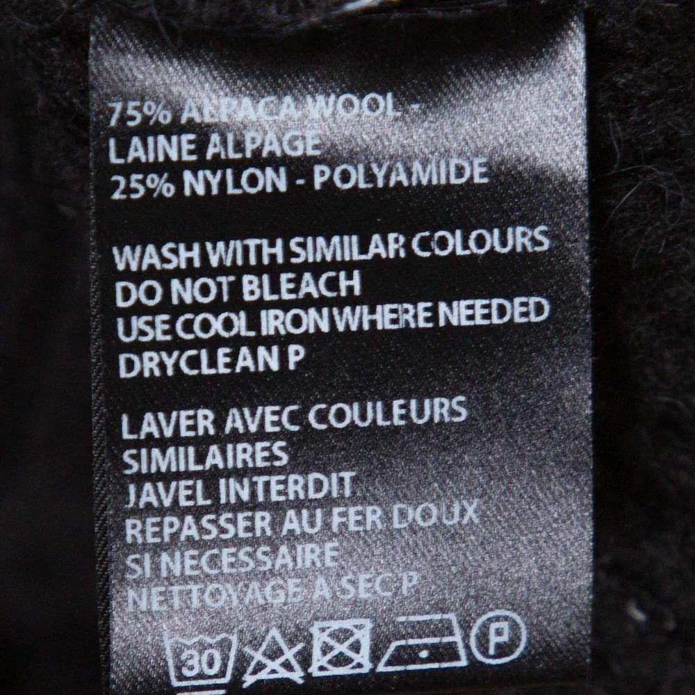 ANN DEMEULEMEESTER Ann Demeulemeester Black Alpaca Wool Knit Pepito Roll Neck Jumper M 6