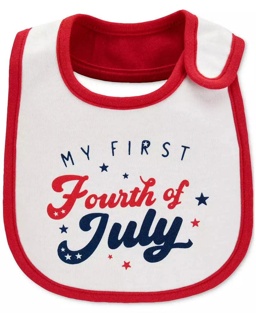 Carter's Baby My First Fourth of July Teething Bib 1