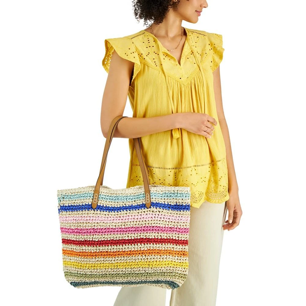 Style & Co Medium Classic Straw Tote, Created for Macy's 5