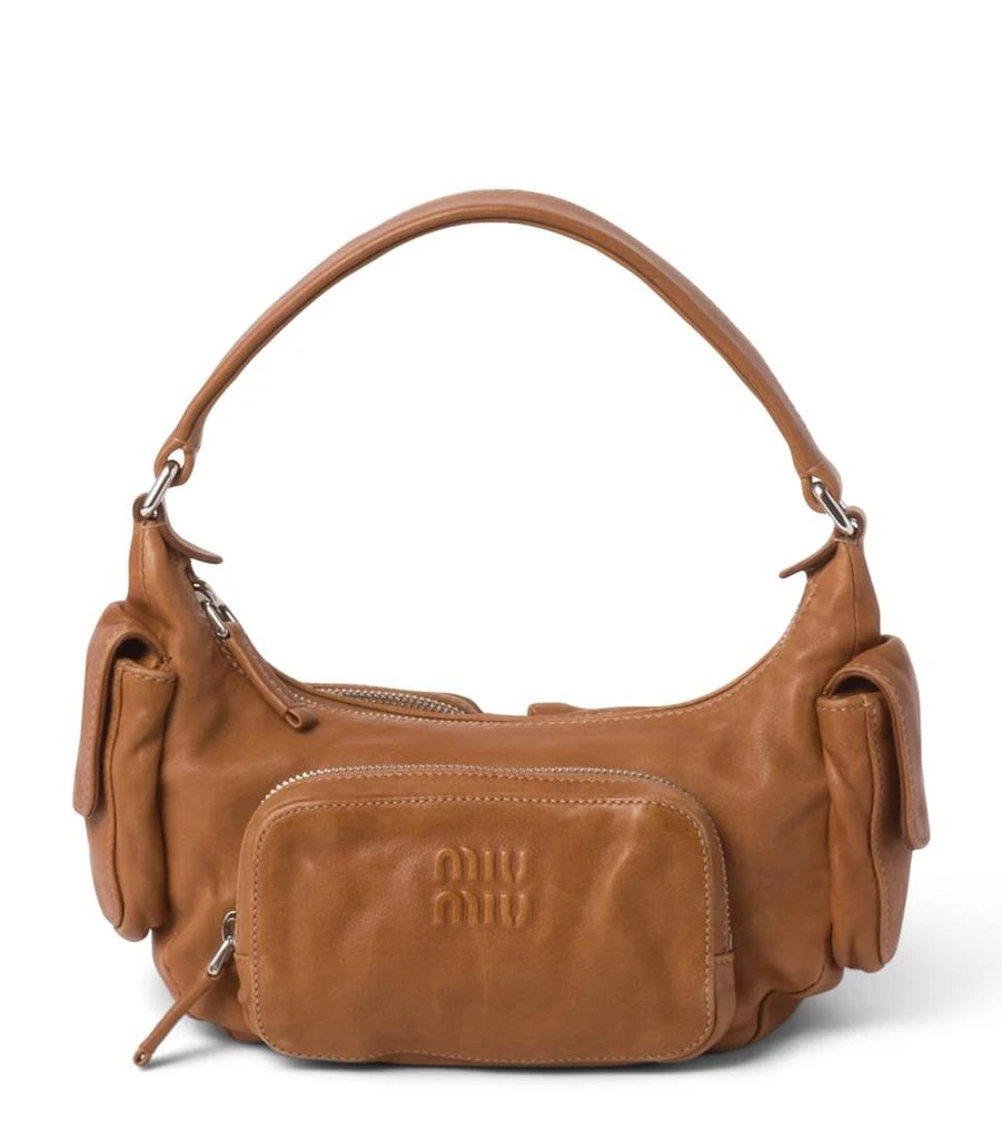 Miu Miu Nappa Leather Pocket Shoulder Bag 1