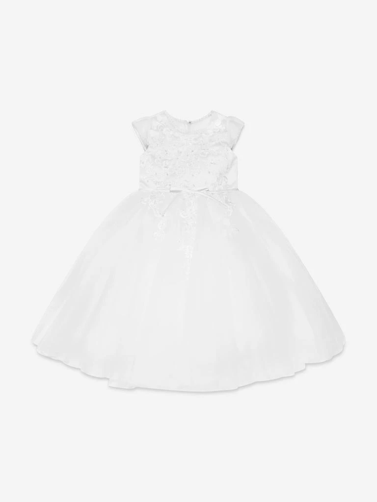 Sarah Louise Sarah Louise Girls Ceremonial Ballerina Length Dress in White 1