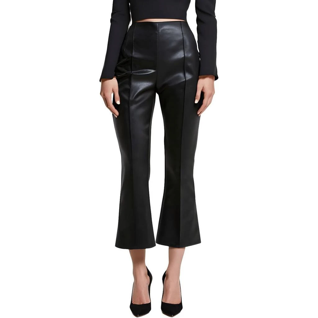 French Connection Womens Pocket Polyester Flared Pants 1