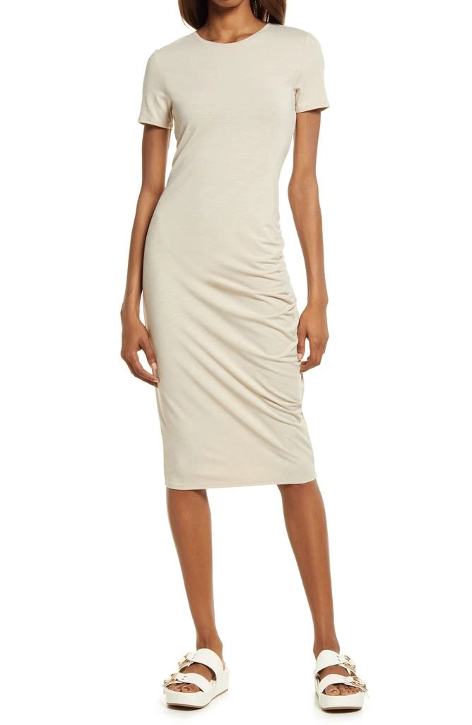 Treasure & Bond Side Ruched Body-Con Dress 1