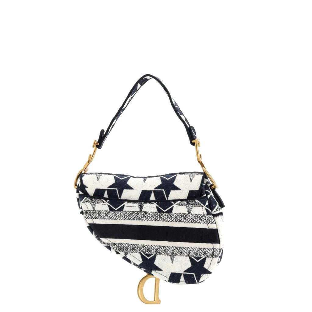 Dior Saddle Bag Stars Embroidered Canvas Medium 3