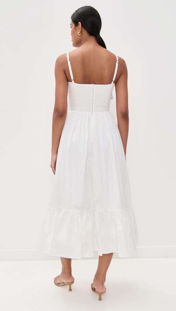 PatBO Flutter Poplin Butterfly Midi Dress