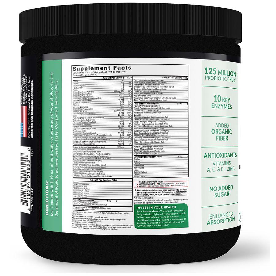 Force Factor Smarter Greens Daily Wellness Powder Unflavored