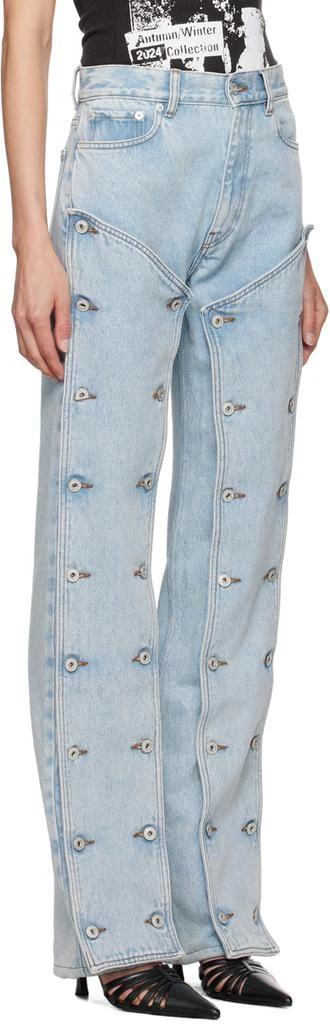 Y/Project Blue Snap Off Jeans 4