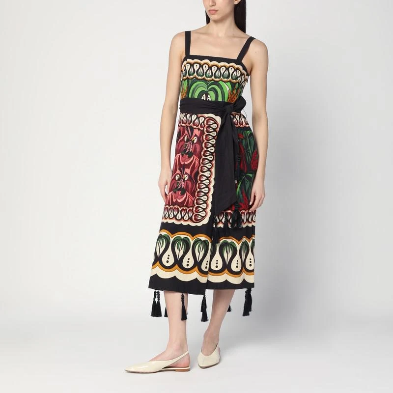 green emerald velvet dress Farm Rio Coconut Tree Embroidered Mini Dress | Off White | Size L