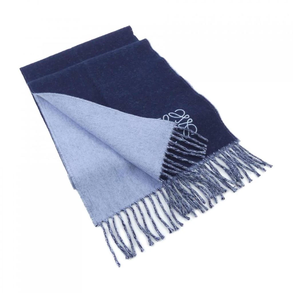 Loewe blue Navy Cashmere Shawl (Pre-Owned)