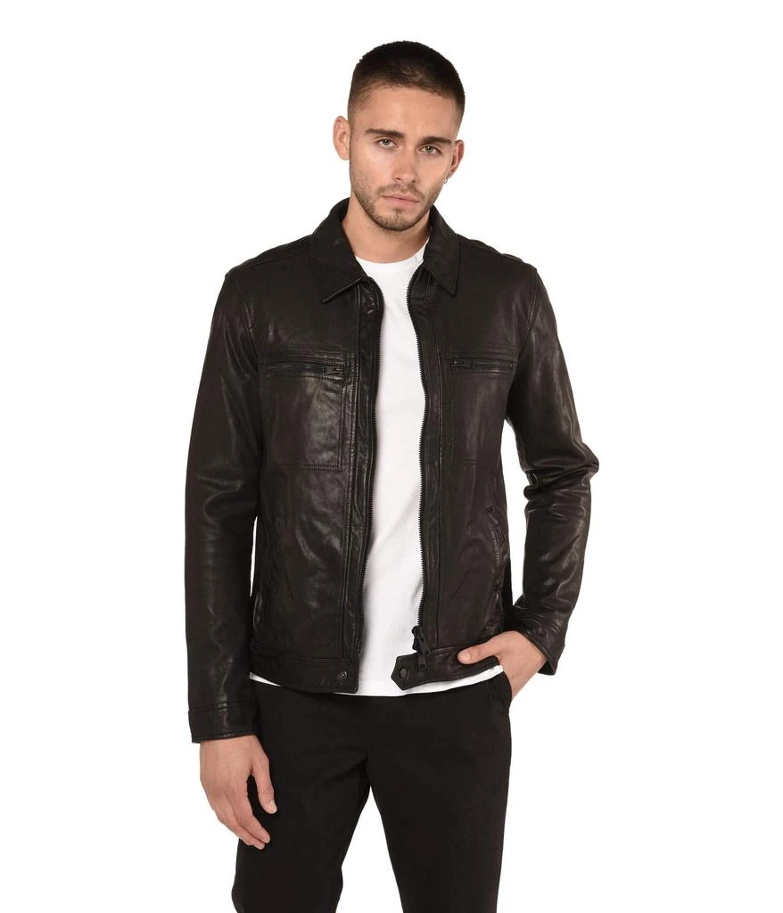ALL SAINTS Lark Leather Jacket 1
