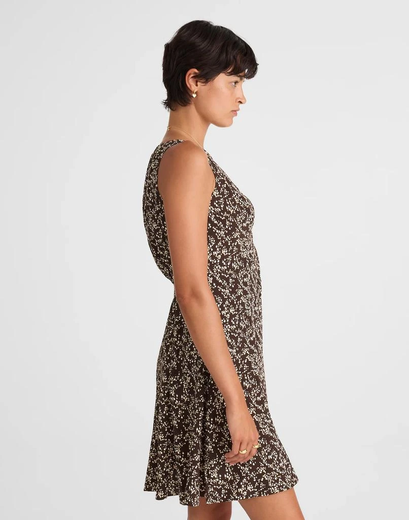 layered look mini dress Modal Layered A-Line Mini Dress in Black - XXS