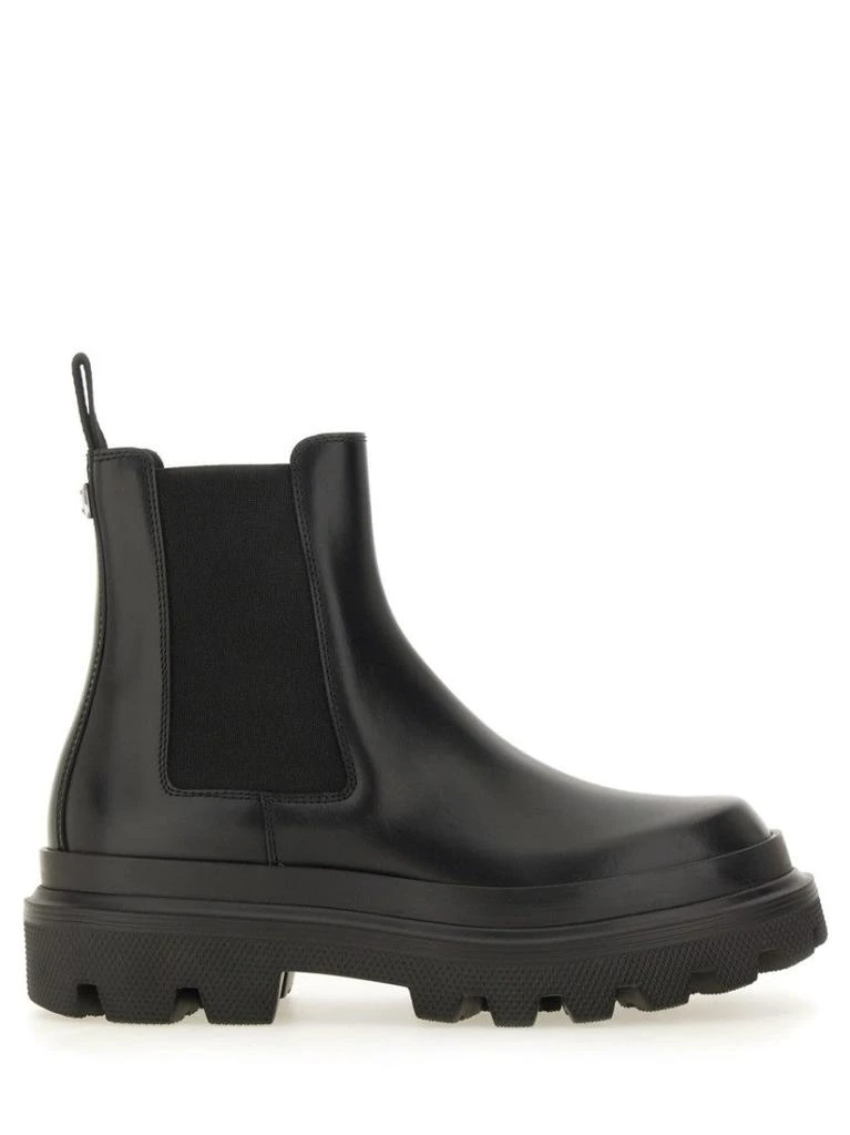 Dolce & Gabbana Brushed Leather Boot - NWT Brushed calfskin ankle boots in Black for Men  main image 3
