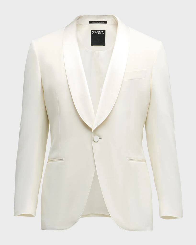 Zegna Men's Wool Shawl Dinner Jacket 1