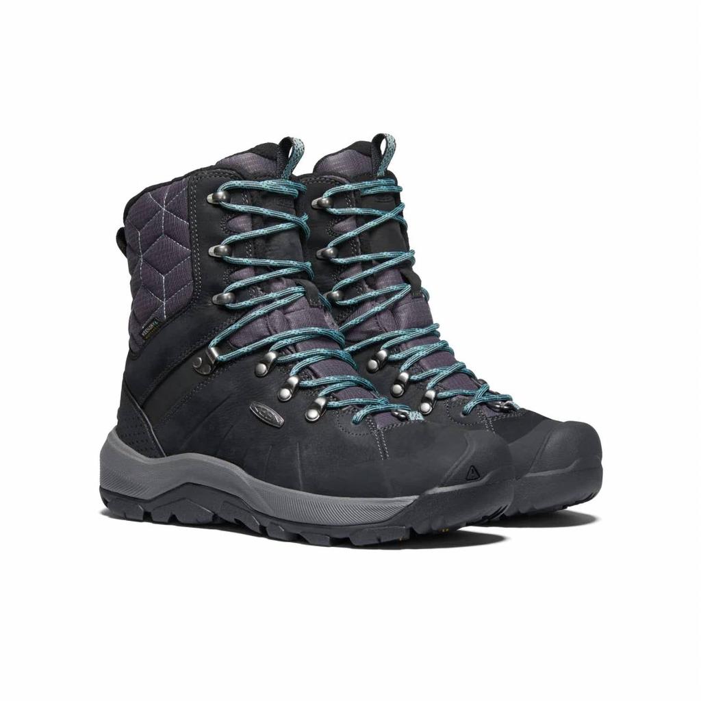 Keen Women’S Revel Iv High Polar Winter Boots In Black/north Atlantic