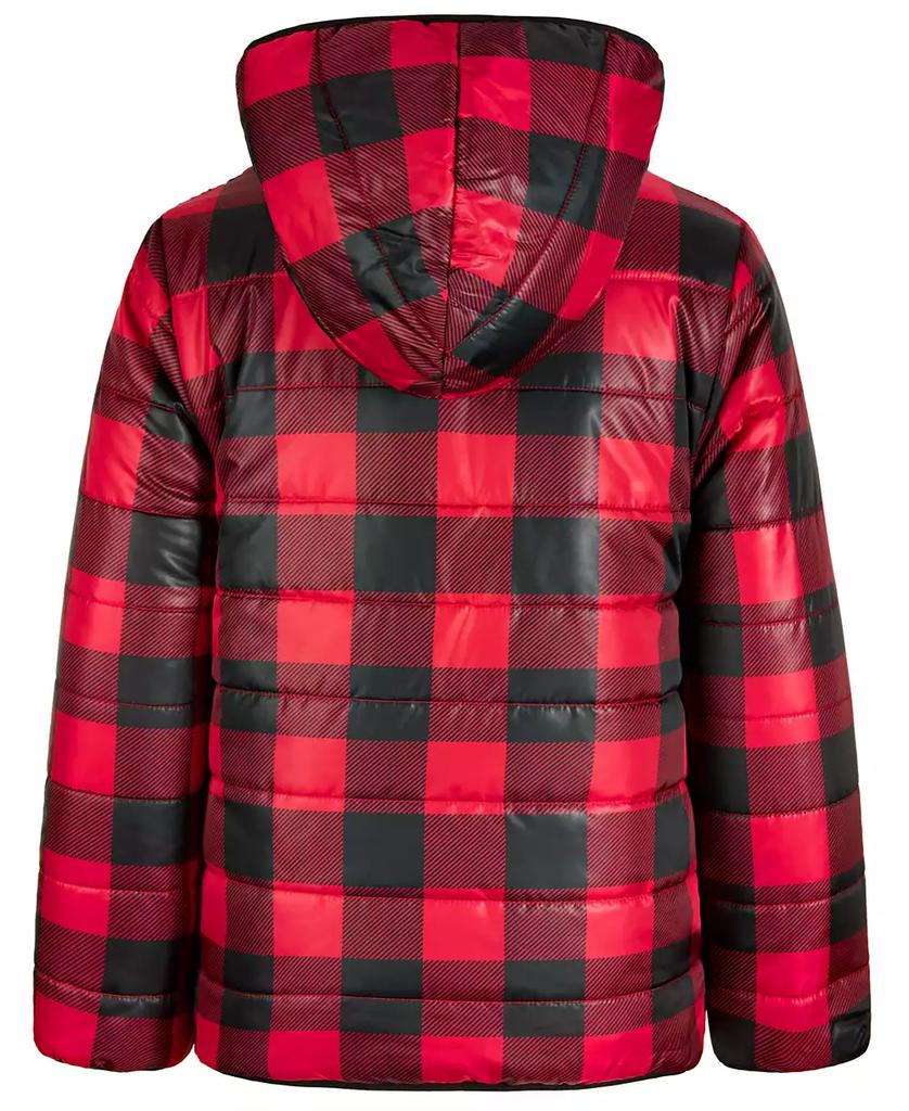 Epic Threads Little & Big Boys Buffalo Plaid Reversible Hooded Puffer Jacket, Created for Macy's