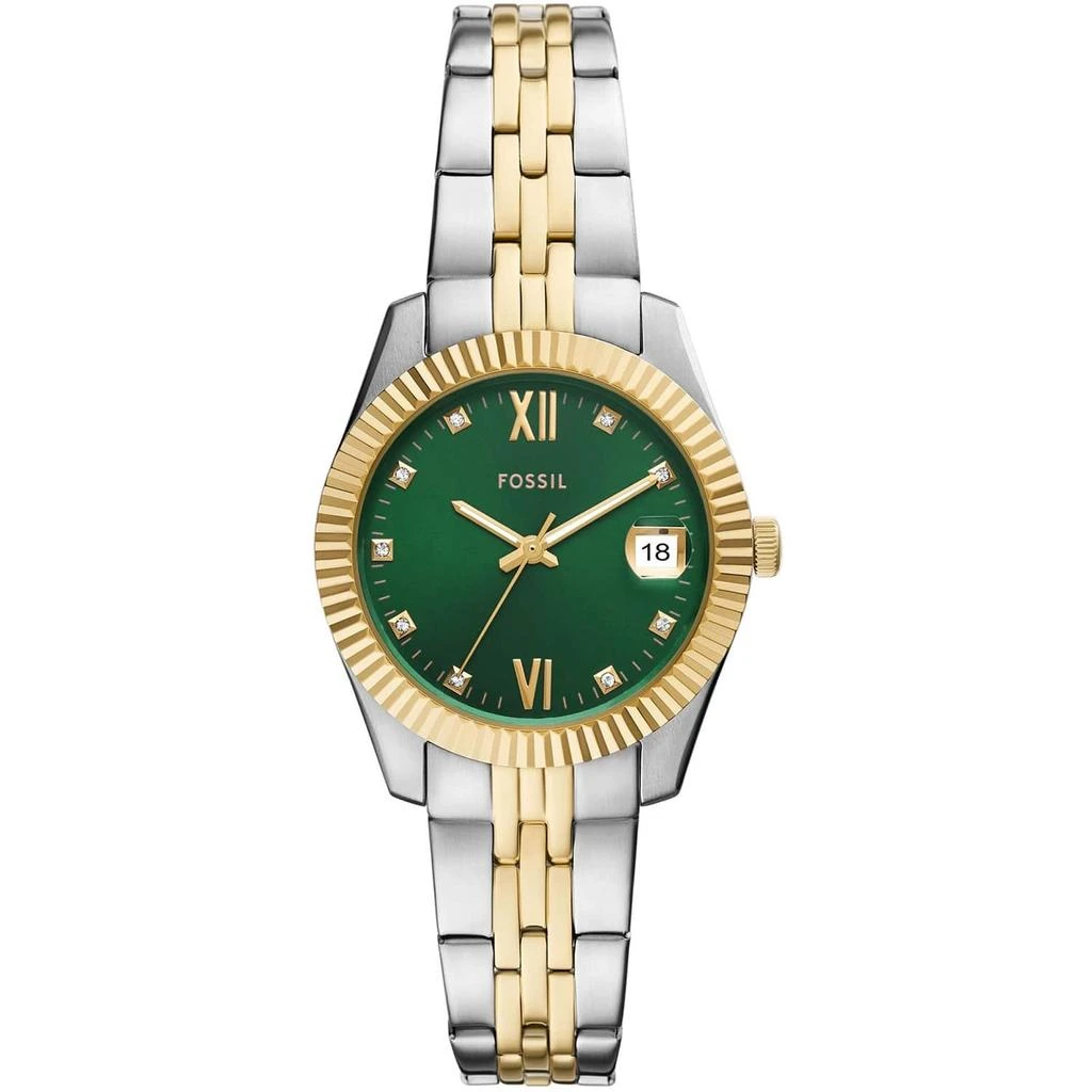 Fossil Women
s Scarlette Green Dial Watch