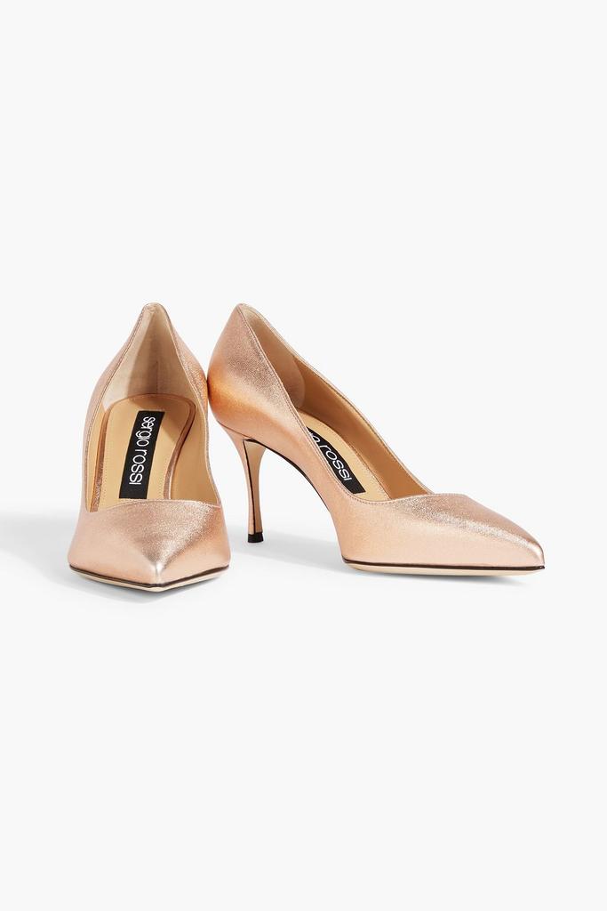 Sergio Rossi Metallic leather pumps