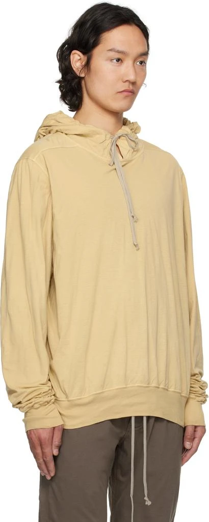 Rick Owens Beige Hollywood Oversized Hoodie 2