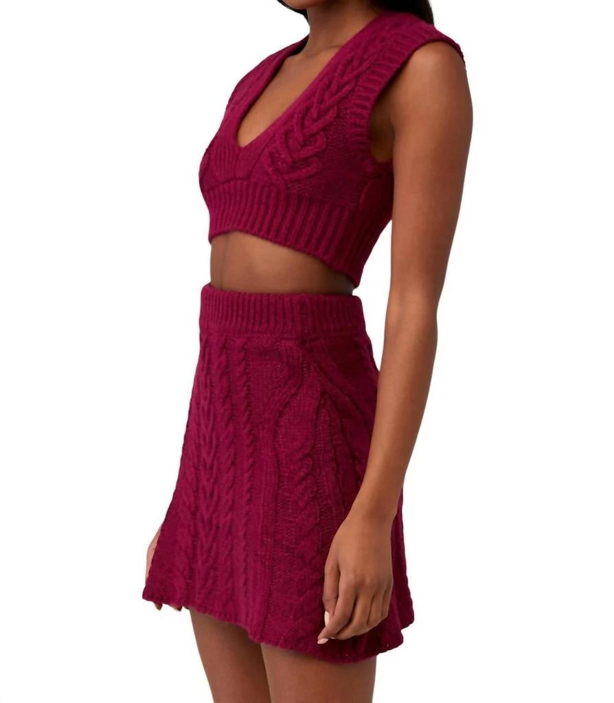 For Love & Lemons For Love & Lemons - LAYTON CROPPED VEST 3