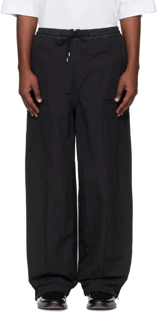 Toga Virilis Black Ripstop Trousers