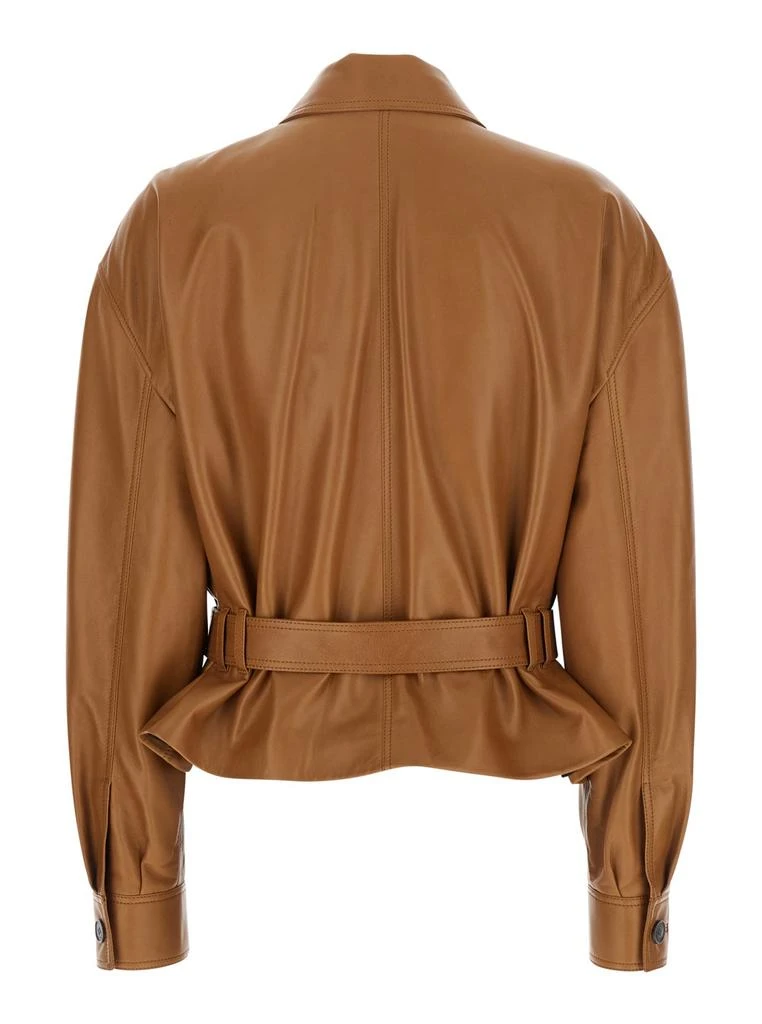 Yves Saint Laurent Brown Leather Jacket 2