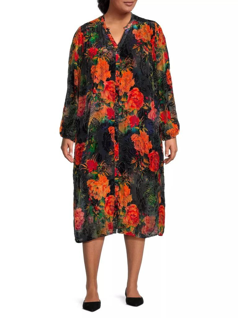 Johnny Was Plus Renna Burnout Slip Dress 2