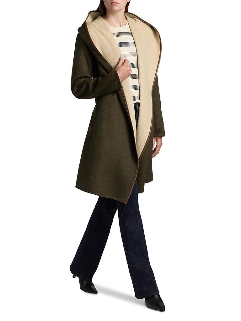 Ramy Brook Joan Wool-Blend Hooded Wrap Coat 2