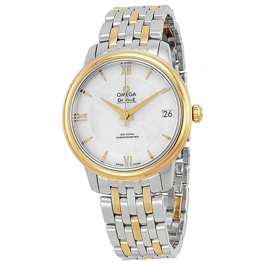 Omega DeVille Prestige Mother of Pearl Dial Steel and Yellow Gold Ladies Watch 424.20.33.20.05.001 1