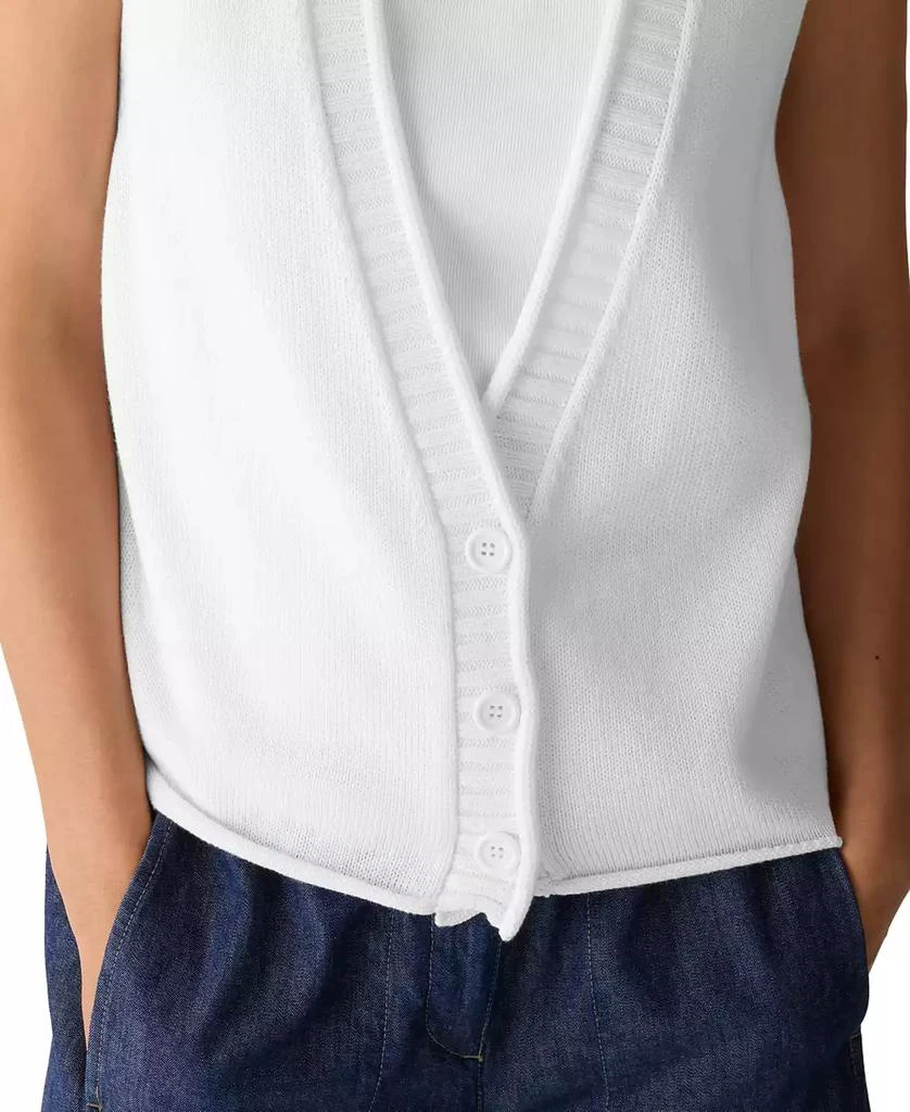 Eileen Fisher Women
s V-Neck Sleeveless Vest, Regular 
Plus Size 4