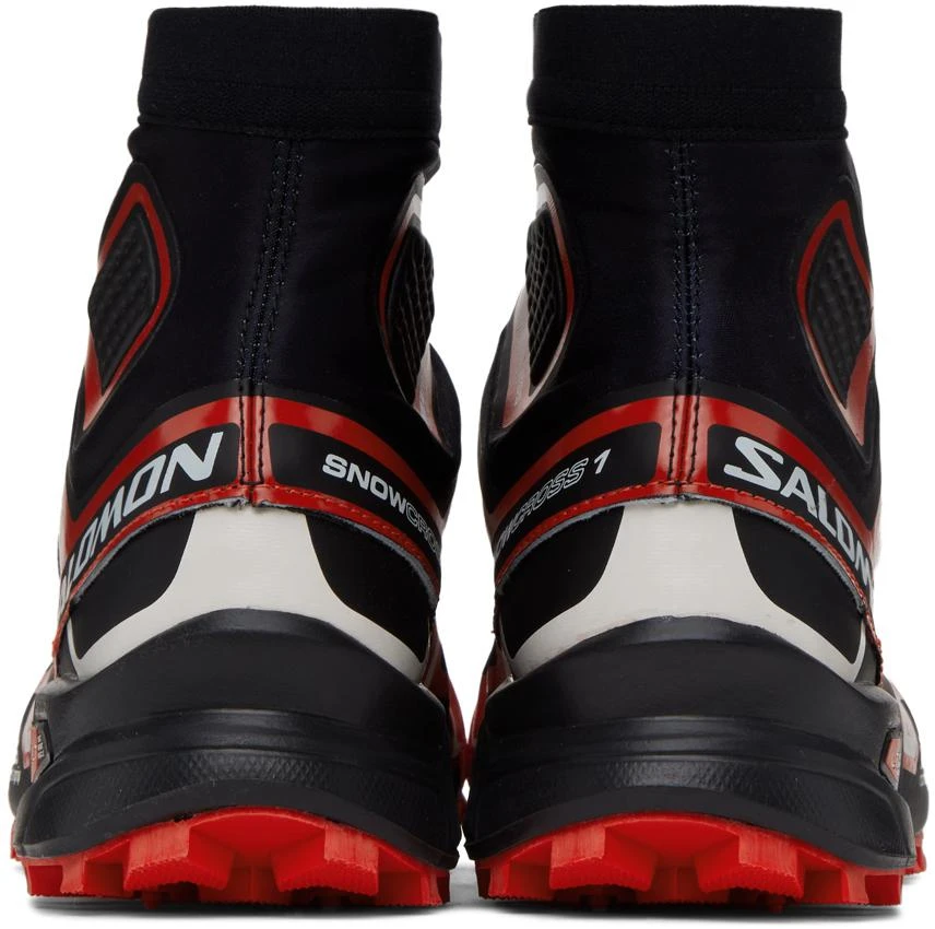 Salomon Black & Red Snowcross Sneakers 2
