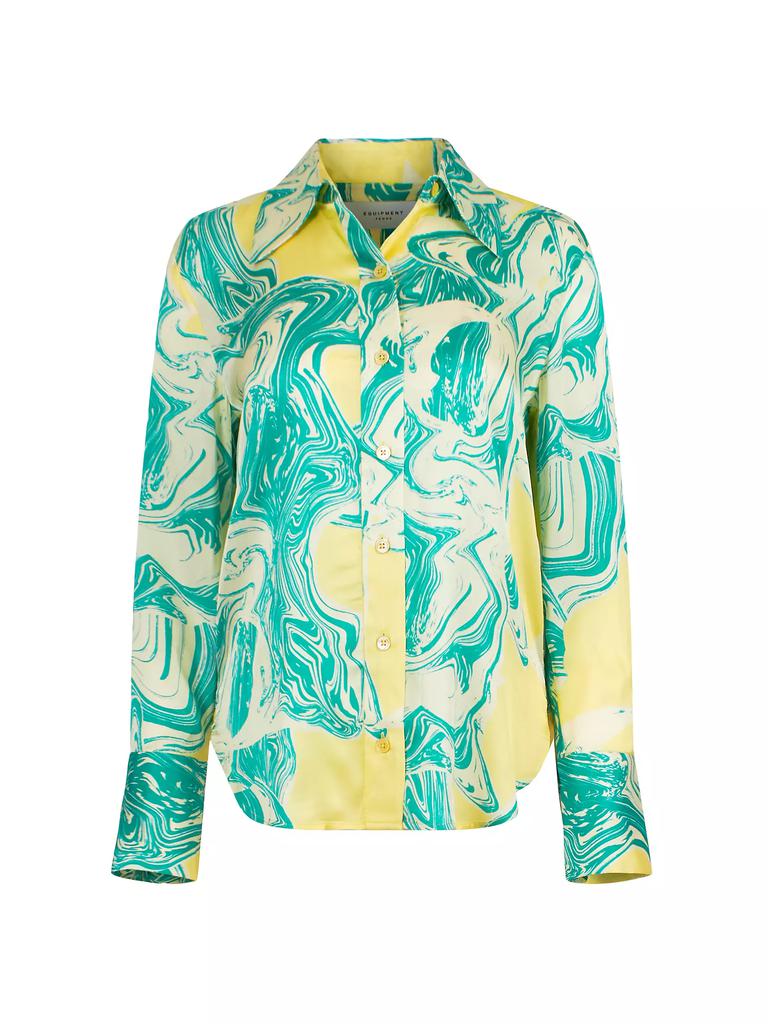 Equipment Quinne Swirled Satin Shirt