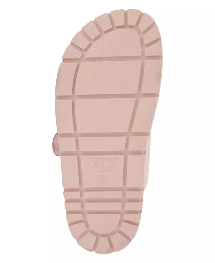 MIA Women's Gen Double Buckle Flat Slide Sandals 5