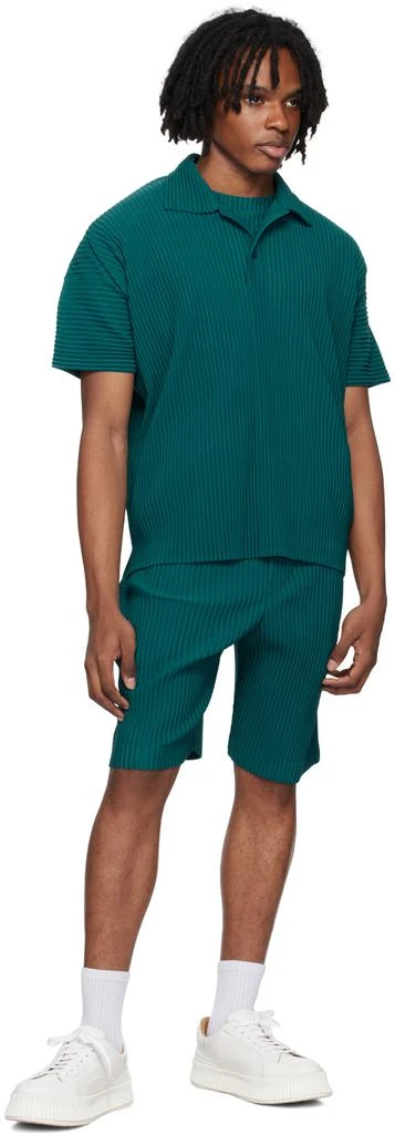 Homme Plissé Issey Miyake Green Monthly Color May Shorts 4