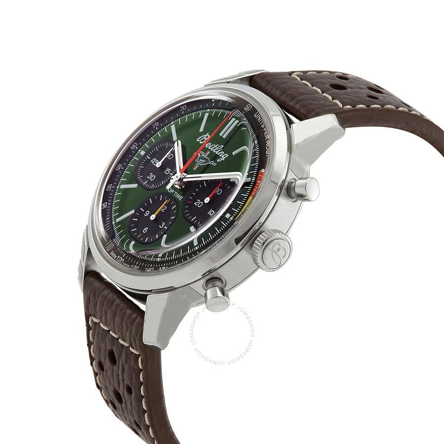 BREITLING Top Time B01 Ford Mustang Chronograph Automatic Green Dial Men's Watch AB01762A1L1X1 2