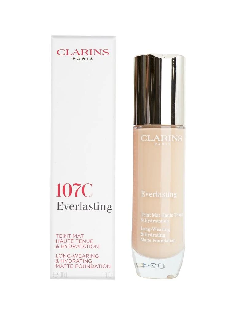 Clarins Everlasting Matte Foundation  107C Beige All Skin Types 1 OZ 1